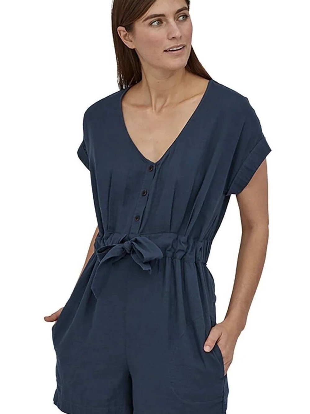 Patagonia Navy Short-Sleeve Women’s Romper Size XS, NWT